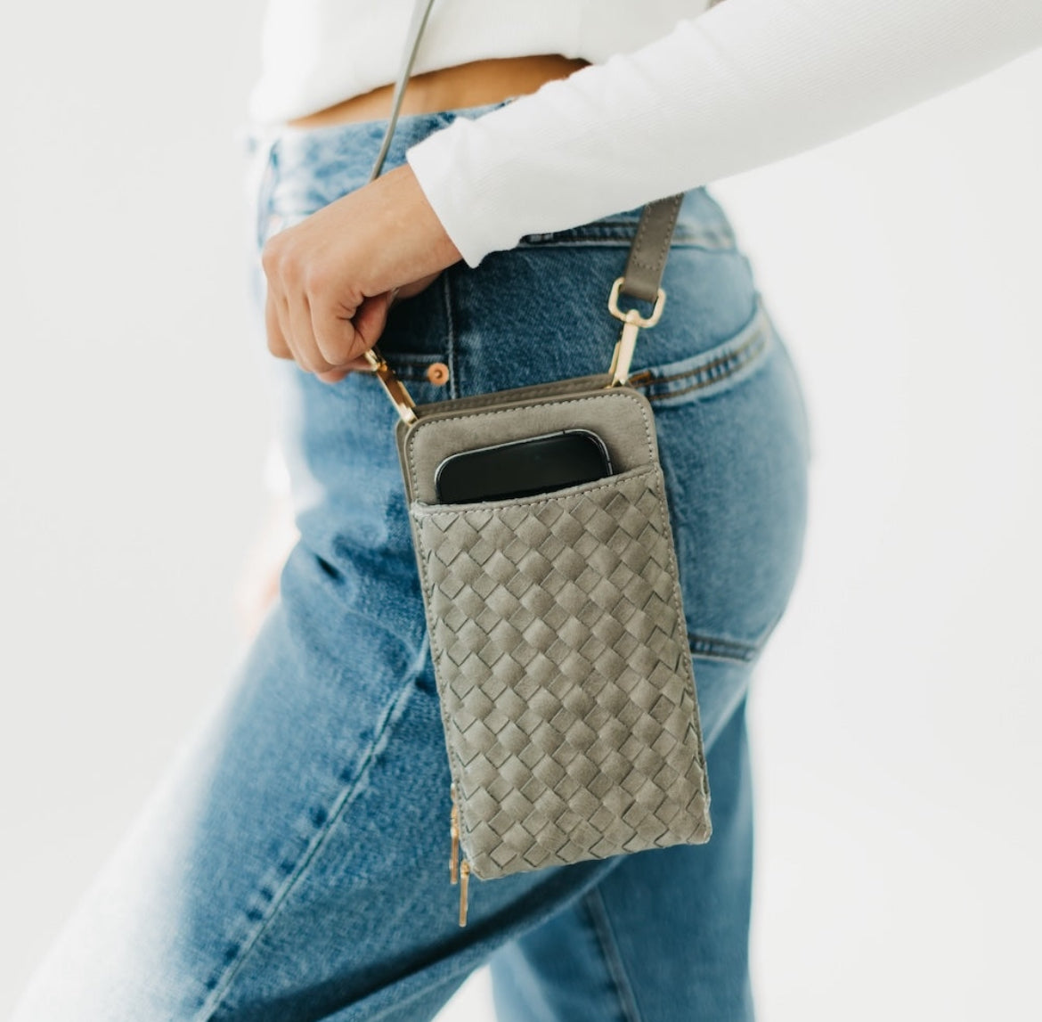Woven Double Duty Phone Bag