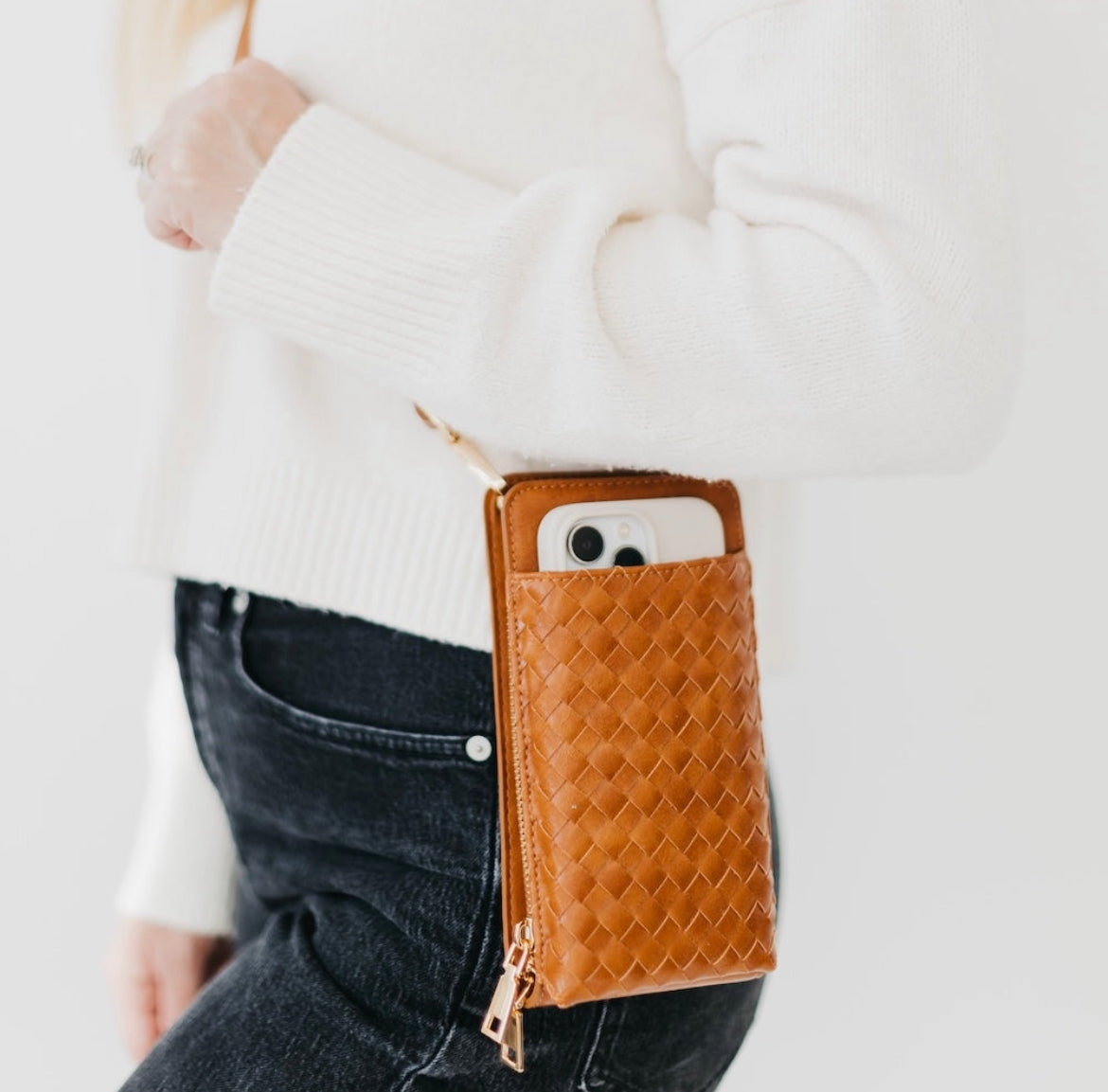 Woven Double Duty Phone Bag