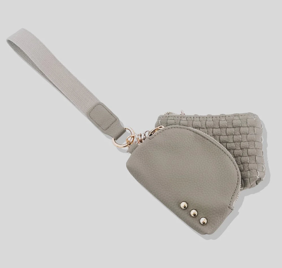 Wanderlust Woven Dual Pouch Wristlet