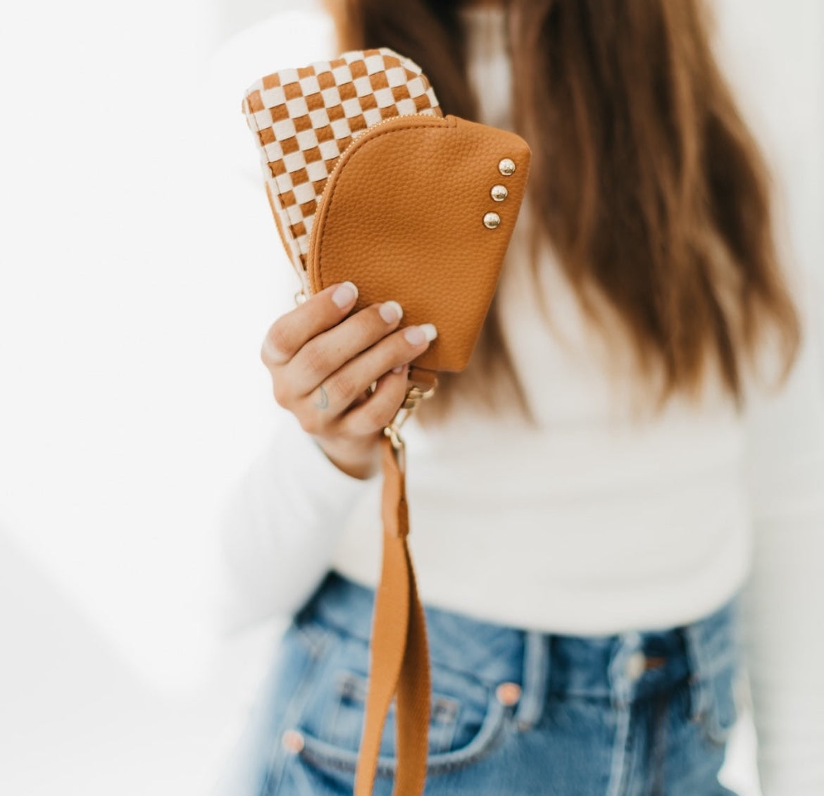 Wanderlust Woven Dual Pouch Wristlet