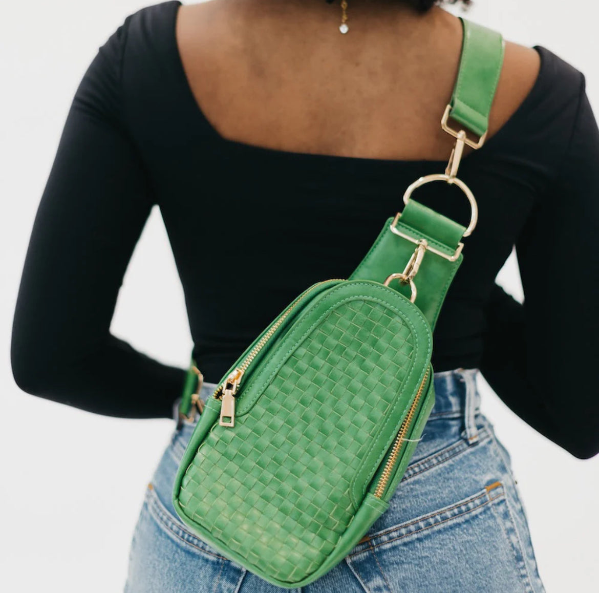 Waverly Woven Sling Bag