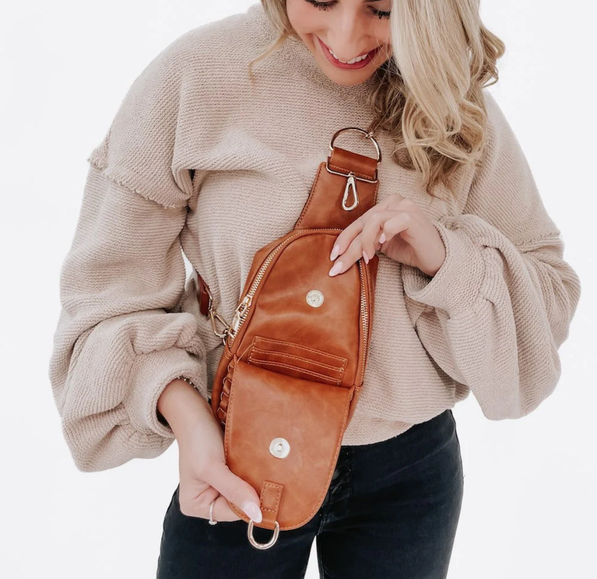 Waverly Woven Sling Bag