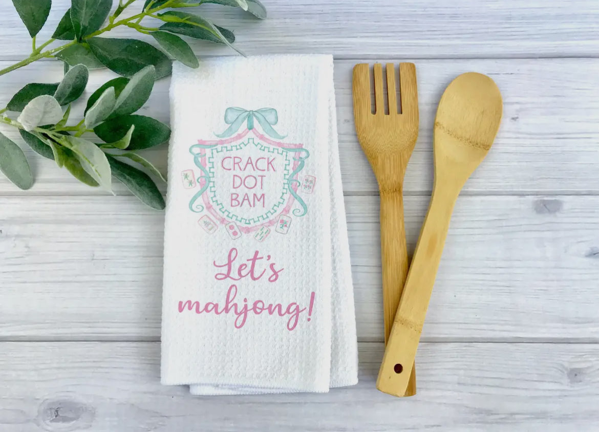 Mahjong Kitchen Towel - Crack Dot Bam