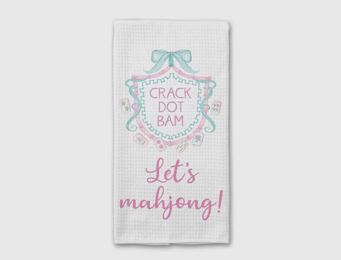 Mahjong Kitchen Towel - Crack Dot Bam